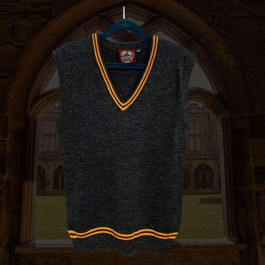 Red & Yellow House Sweater Vest Alternate