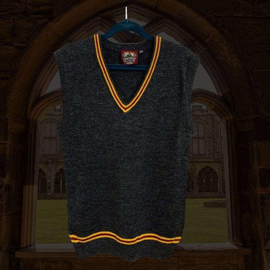Red & Yellow House Sweater Vest