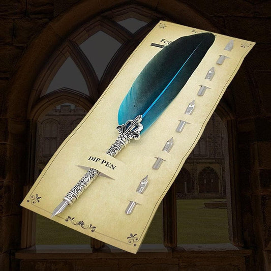 Light Blue Feather Quill