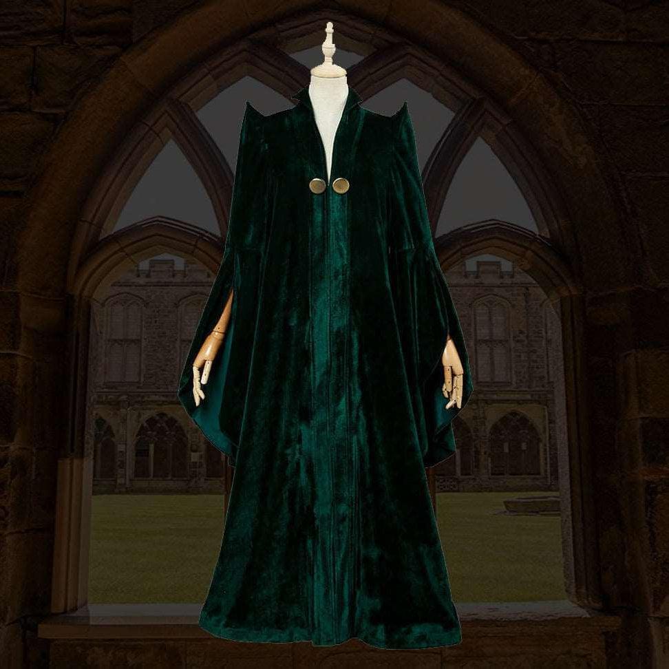 Dark Green Witch Dress Robes